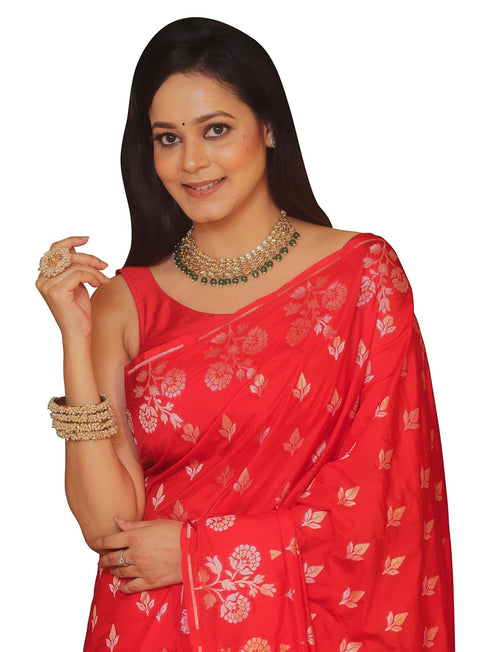 Vasthrlay Wedding Red Saree