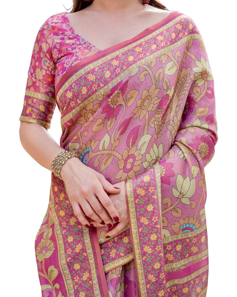 Vasthrlay Turquoise Embroidery Traditional Saree