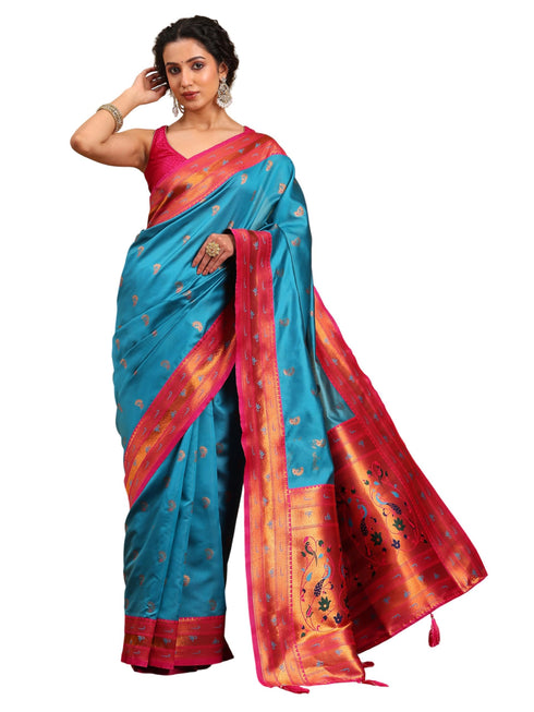 Vasthrlay Banarasi Unstitched Saree