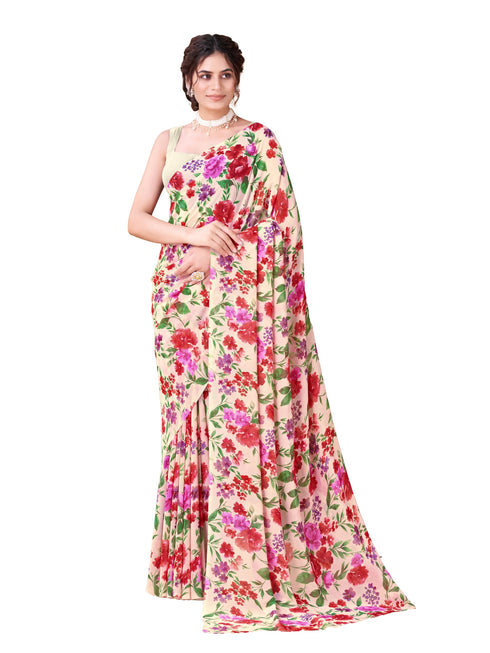 Vasthrlay Georgette Printed Saree