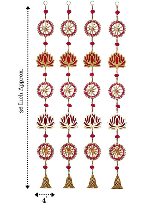 Wood Handmade Lotus Wall & Door Hanging