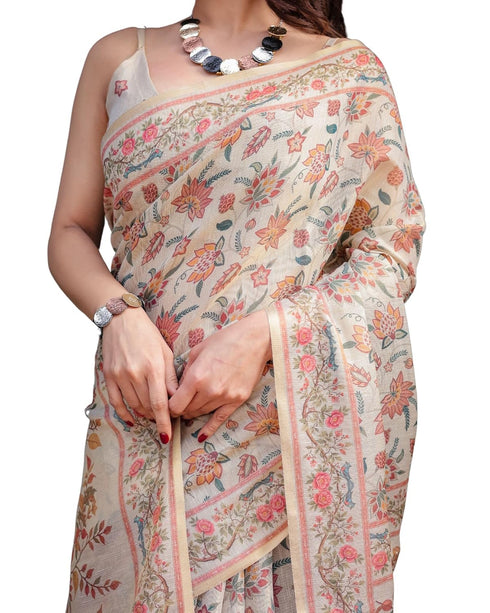 Vasthrlay Handloom Flowers Saree