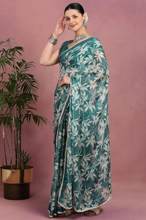 Vasthrlay Fashion Georgette Floral Printed Ethnic Wear