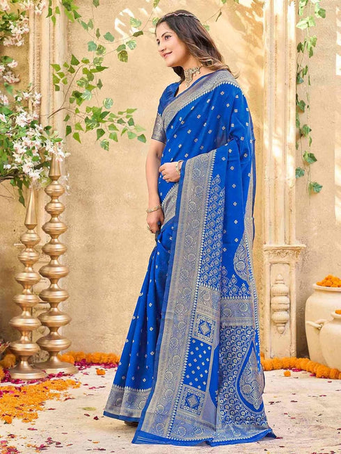 Vasthrlay Sequins Embroidery Dark Saree