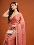 Vasthrlay Wine Embroidery Saree