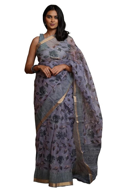 Vasthrlay Fashion Polyester Printed White Ethnic Wear