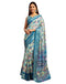 Vasthrlay Printed Jacquard Unstitched Rama Green Saree
