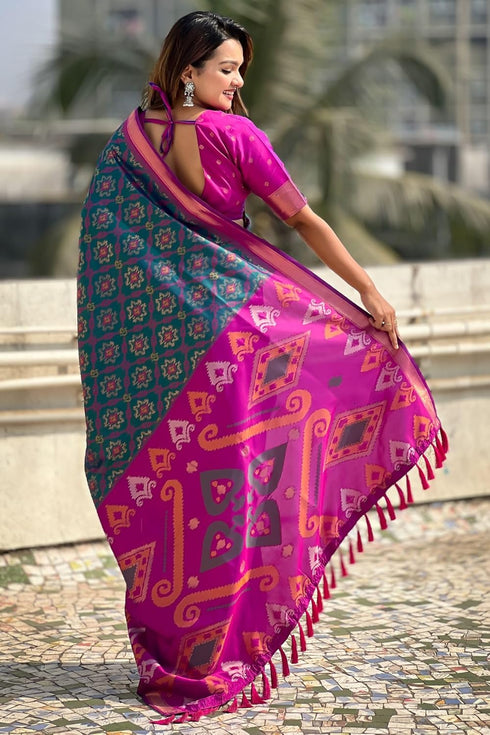 Vasthrlay Kanjivaram Patola Unstitched Ethnic Wear