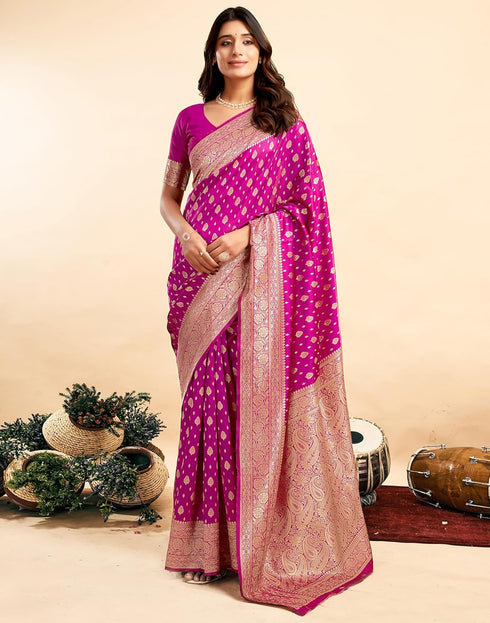 Vasthrlay Kanjivaram Banarasi Wedding Light Green Saree