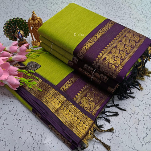 Vasthrlay Kanjivaram Tassels Saree