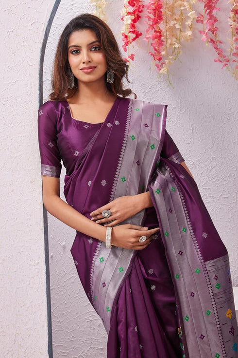 Vasthrlay Paithani Kanjivaram Lightpink