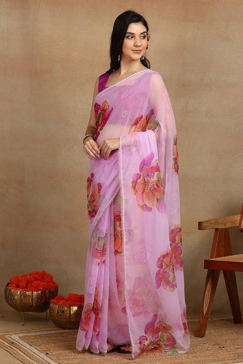 Vasthrlay Fashion Georgette Printed Ethnic Wear