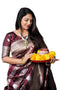 Vasthrlay Banarasi Floral Saree