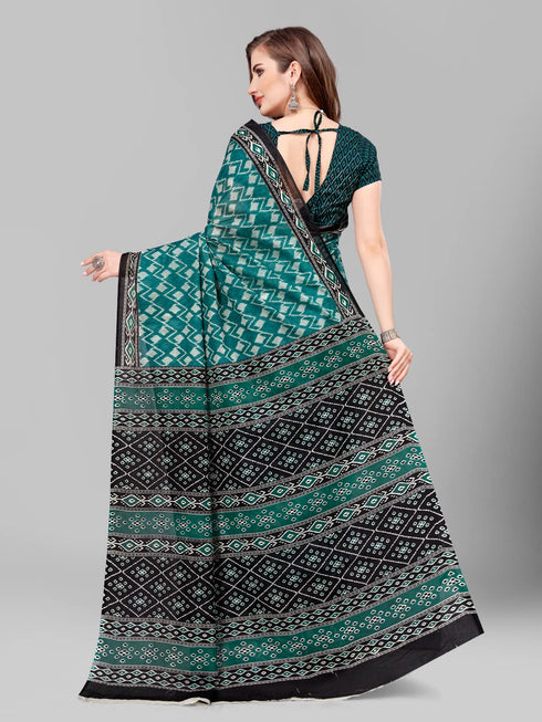 Vasthrlay Cotton Printed Mulmul Saree