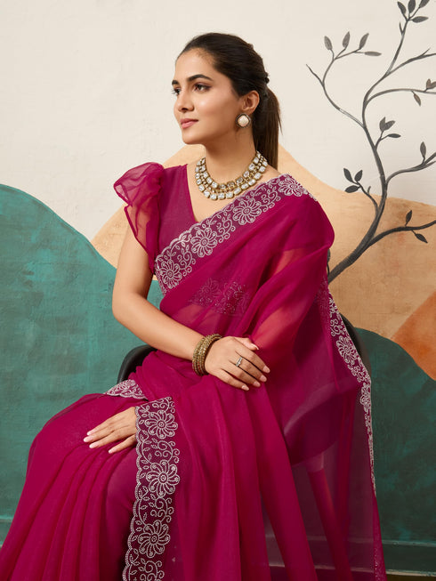 Vasthrlay Purple Saree