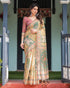 Vasthrlay Handloom Tassels Botanical Saree