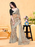 Vasthrlay Organza Printed Unstitched Rani Free Ethnic Wear