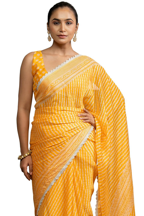 Vasthrlay Fashion Georgette Leheriya Turquoise Ethnic Wear
