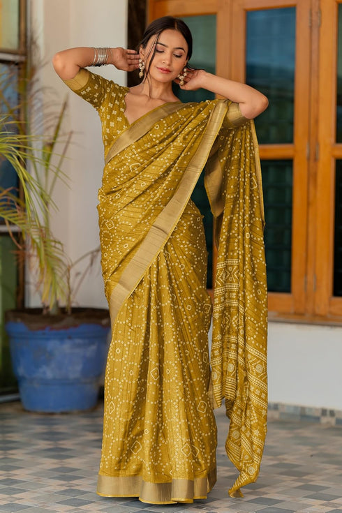 Vasthrlay Fashion Bandhani Printed Ethnic Wear