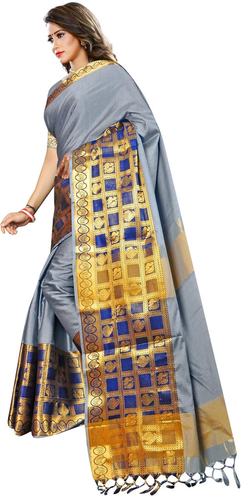 Vasthrlay Jacquard Unstiched Ethnic Wear