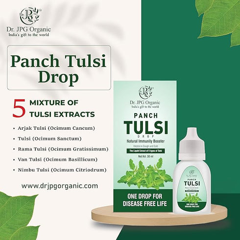 Dr. JPG Organic Panch Tulsi Drops 30ml