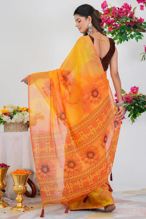Vasthrlay Fashion Georgette Printed Ethnic Wear