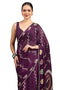 Vasthrlay Fashion Georgette Dark Multicolor Ethnic Wear
