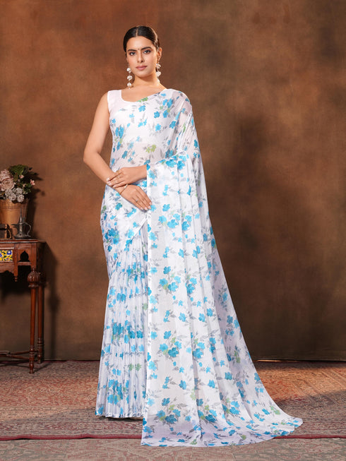 Vasthrlay Chiffon Floral Saree