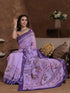 Vasthrlay Weaving Printed Beige Saree