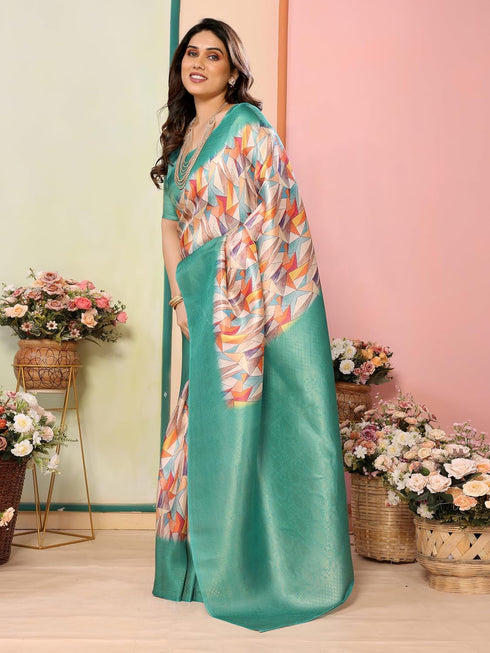 VasthrlayKanjivaram Banarasi Unstitched Currant Onion Free Ethnic Wear