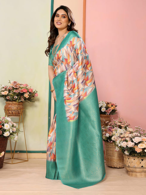 Vasthrlay Kanjivaram Unstitched Saree