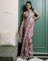 Vasthrlay Womens Printed Unstitched Cream Saree