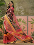 Vasthrlay Womens Printed Unstitched Beige Saree