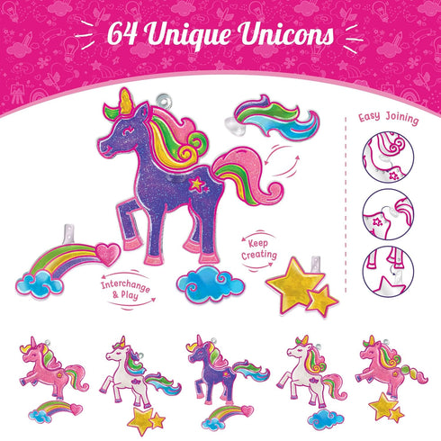 Imagimake Window Art Princess & Unicorn | Glass Painting Kit