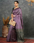 Vasthrlay Banarasi Jacquard Unstitched Teal Saree