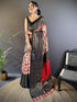 Vasthrlay Chanderi Printed Unstitched Ethnic Wear