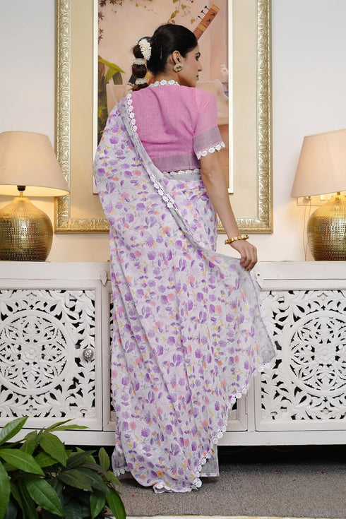 Vasthrlay Fashion Chevron Printed Ethnic Wear
