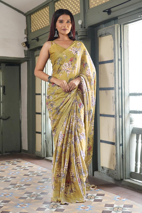 Vasthrlay Fashion Chiffon Georgette Dusty Ethnic Wear