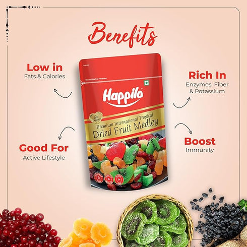 Happilo Premium International Dried Tropical Fruit Medley