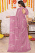 Vasthrlay Fashion Georgette Geometric Dusty Ethnic Wear