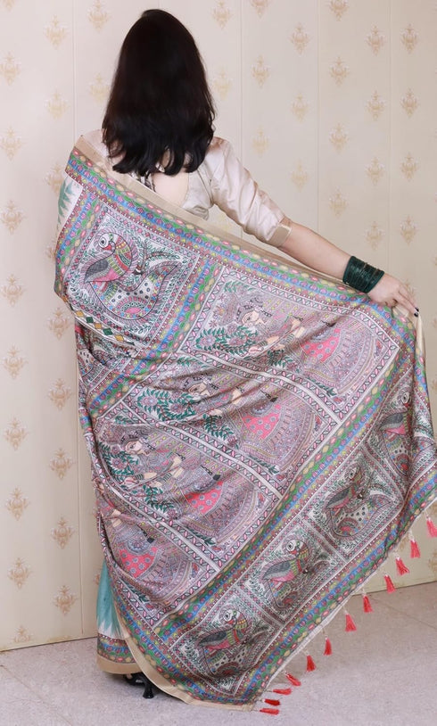 Vasthrlay Printed Unstitched Lavender Ethnic Wear