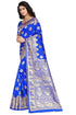Vasthrlay Firozi Green Kanjivaram Saree