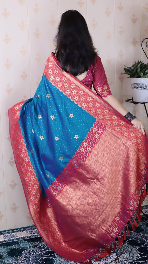 Vasthrlay Kanjivaram Unstitched Blouse Ethnic Wear