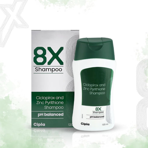 Cipla 8x Shampoo with ph balanced 120ml