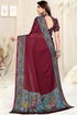 Vasthrlay Fashion Chiffon Georgette Teal Ethnic Wear