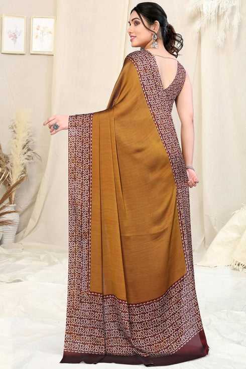 Vasthrlay Fashion Chiffon Georgette Teal Ethnic Wear