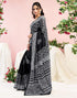 Vasthrlay Womens Printed Unstitched Green Saree