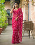 Vasthrlay Chiffon Bandhani Unstitched Olive Green Saree