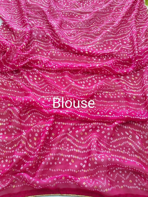 Vasthrlay Georgette Bandhani Lightweight Festival