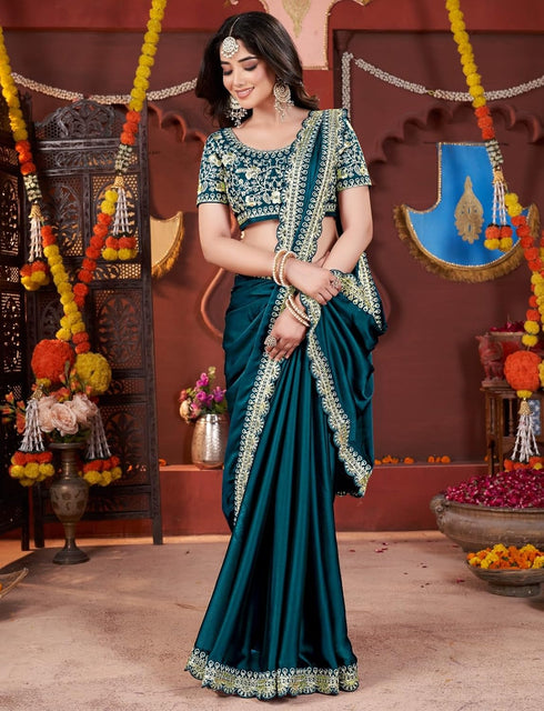 Vasthrlay Embroidered Traditional Mustard